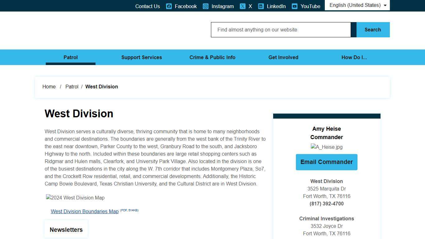 West Division - Fort Worth Police